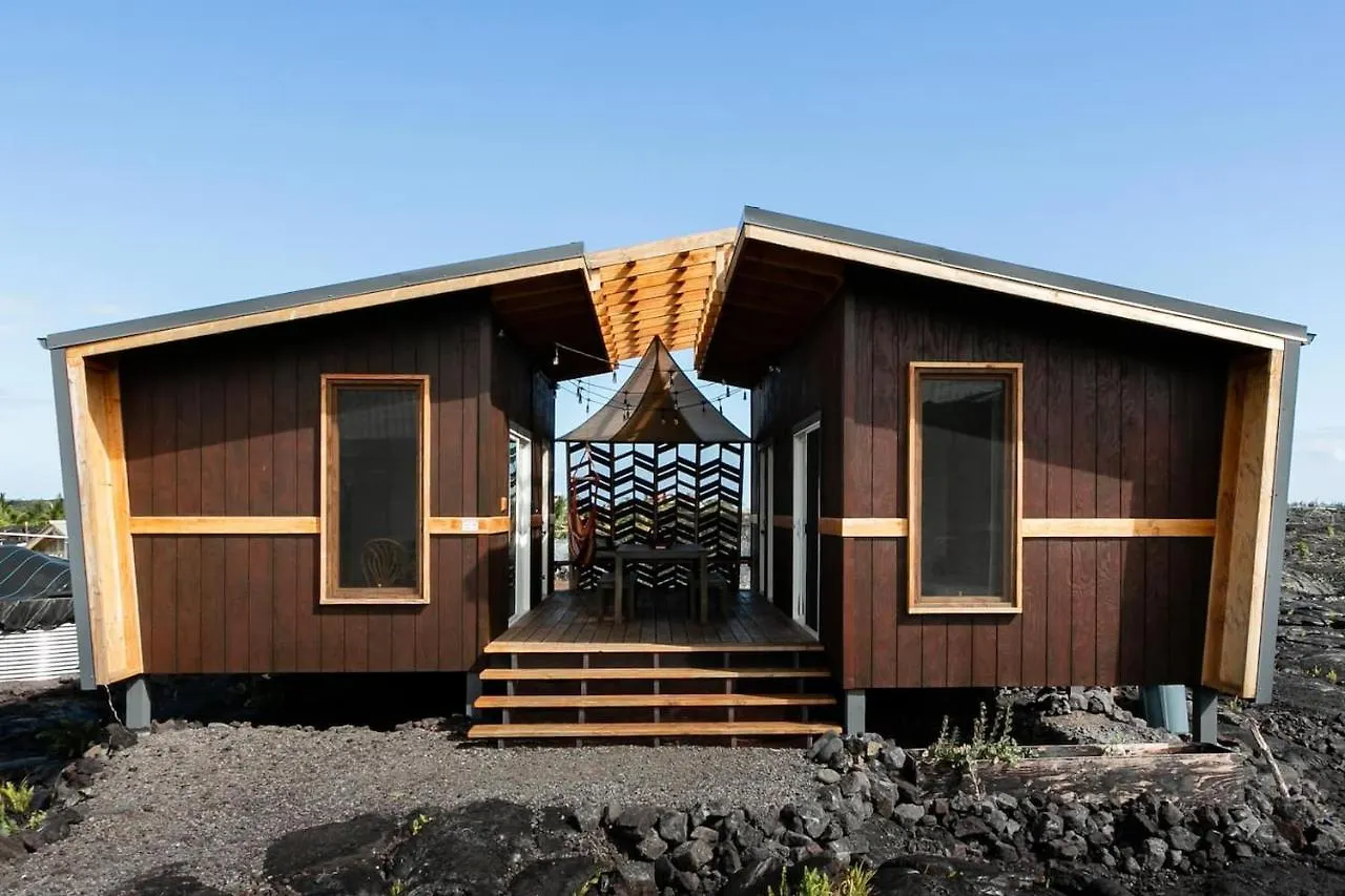 The Ohana House, Amazing Tiny Home On A Volcanic Lava Field! Kehena